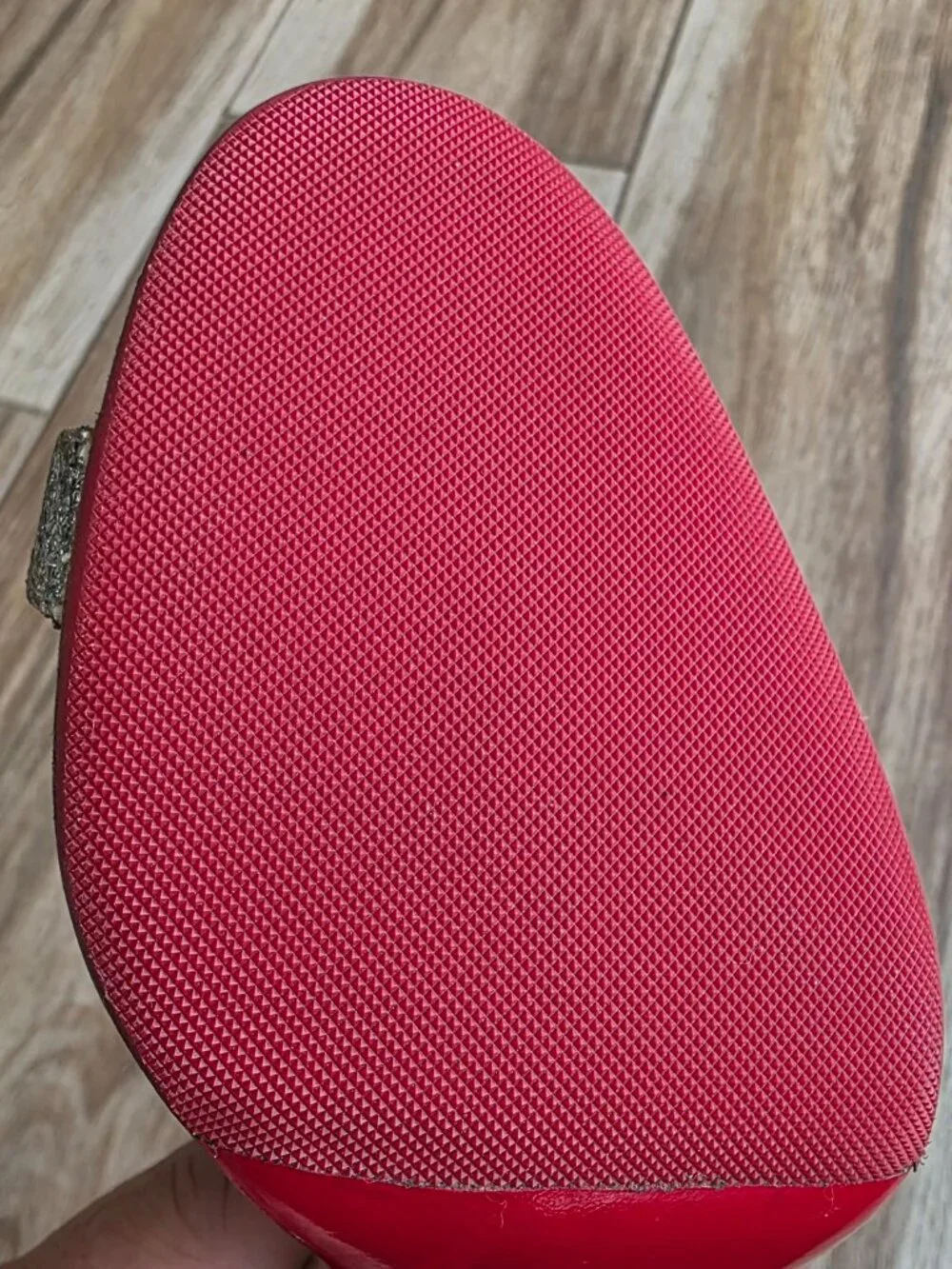Christian Louboutin Toboggan D'Orsay 100 Glitter Blue/Grey Strap Shoe Eur. 39.5